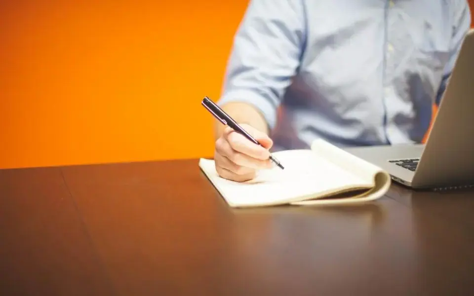 書寫筆記示意照片