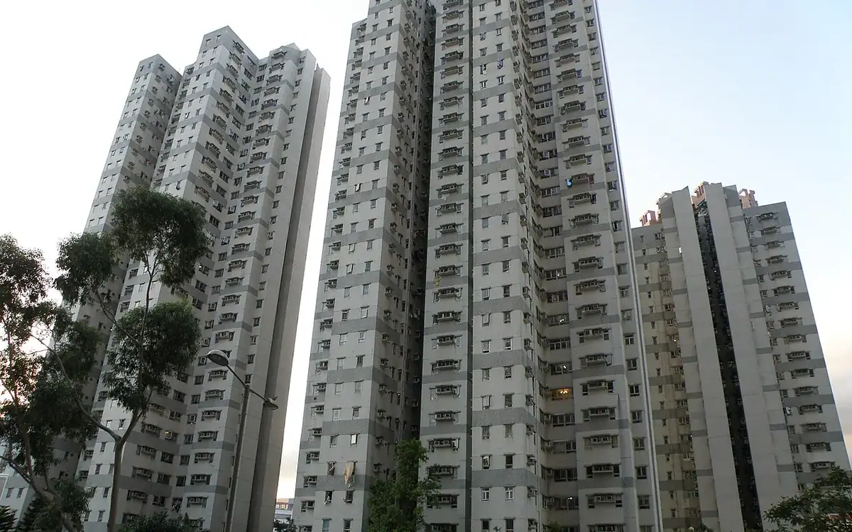 青衣海欣花園住宅大廈及周邊樓宇